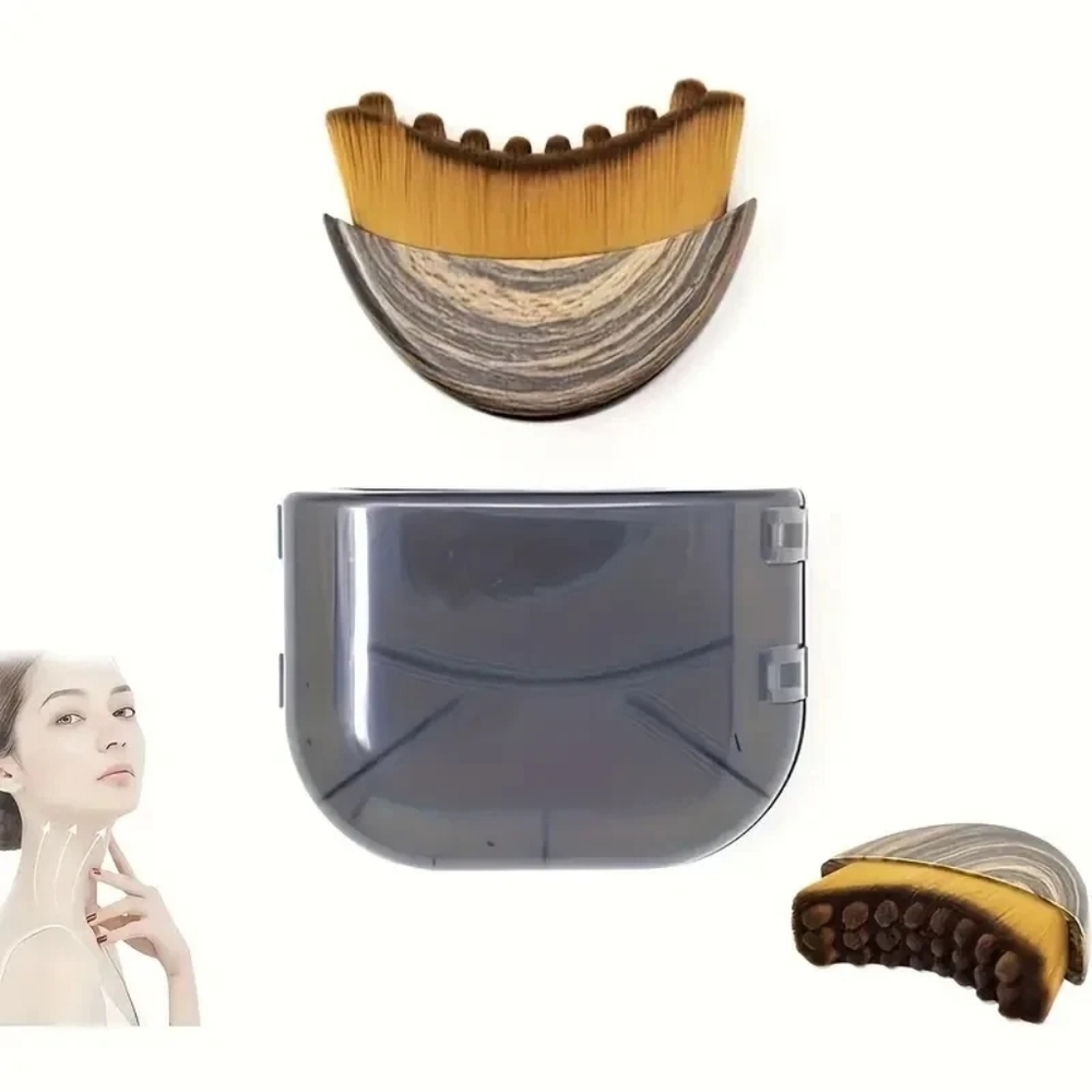 Lymphatic Drainage Massage Face Lymphatic Contour Brush Dry Brushing Face Brush - Picture 3 of 4